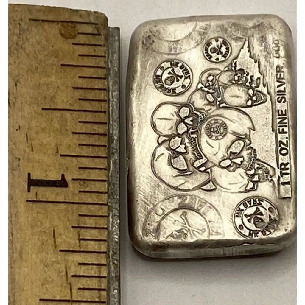1 Ozt MK BarZ "The Magician" Tarot Card Weight Bar .999 Fine Silver