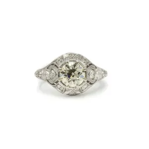 14kw 1.54ct Vintage-Inspired Jolie Diamond Ring