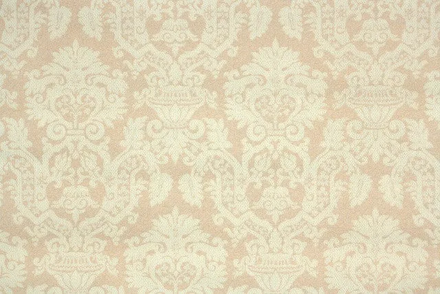 1930s Damask Vintage Wallpaper