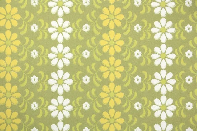 1930s Floral Vintage Wallpaper