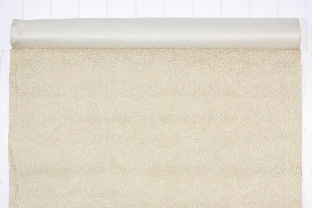 1940s Damask Vintage Wallpaper
