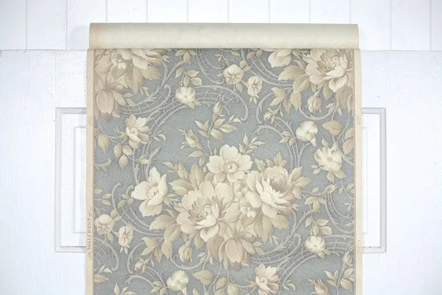 1940s Floral Vintage Wallpaper