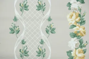 1940s Floral Vintage Wallpaper