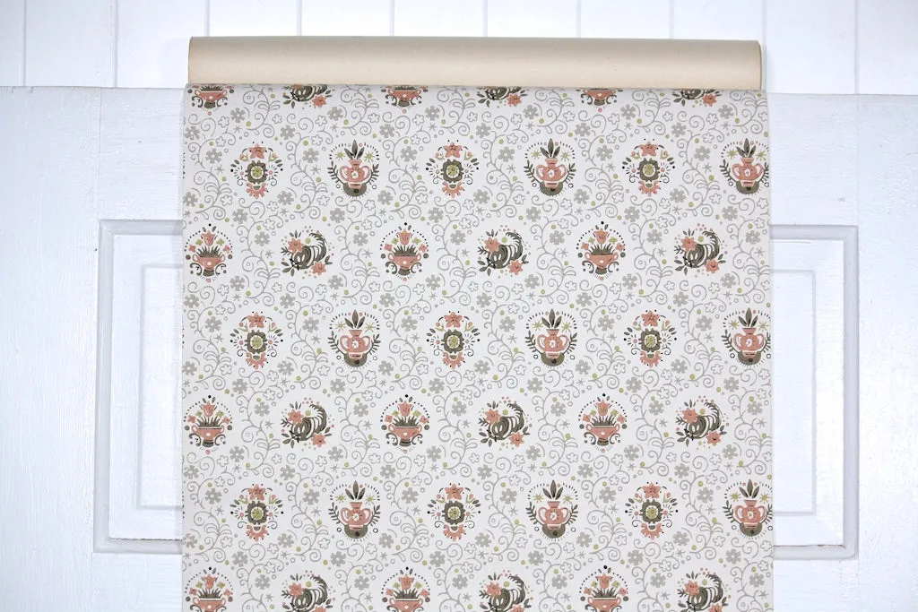 1940s Kitchen Vintage Wallpaper