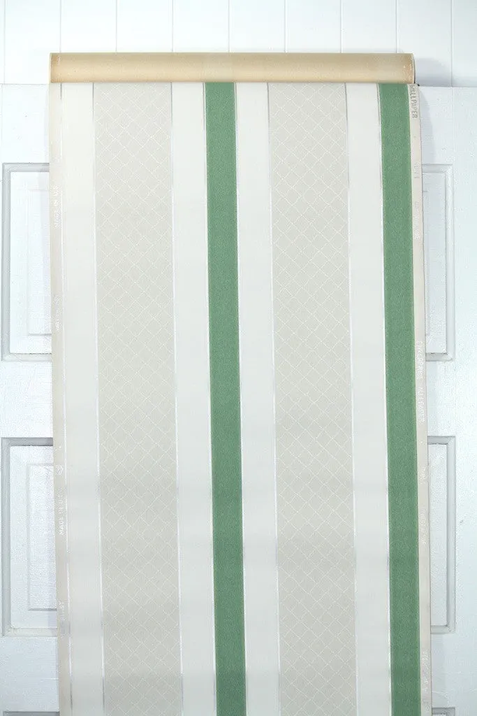 1940s Stripe Vintage Wallpaper