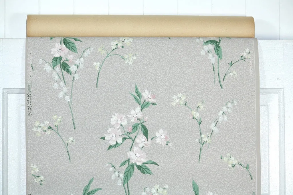 1950s Floral Vintage Wallpaper