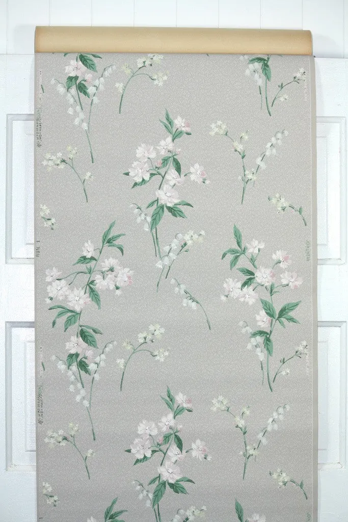 1950s Floral Vintage Wallpaper