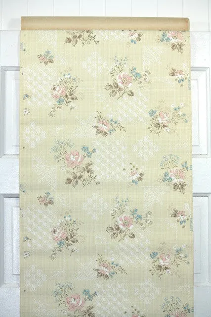 1950s Floral Vintage Wallpaper