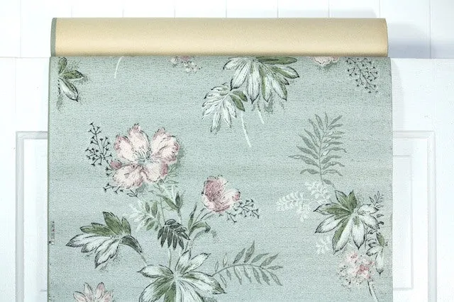 1950s Floral Vintage Wallpaper