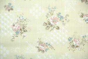 1950s Floral Vintage Wallpaper