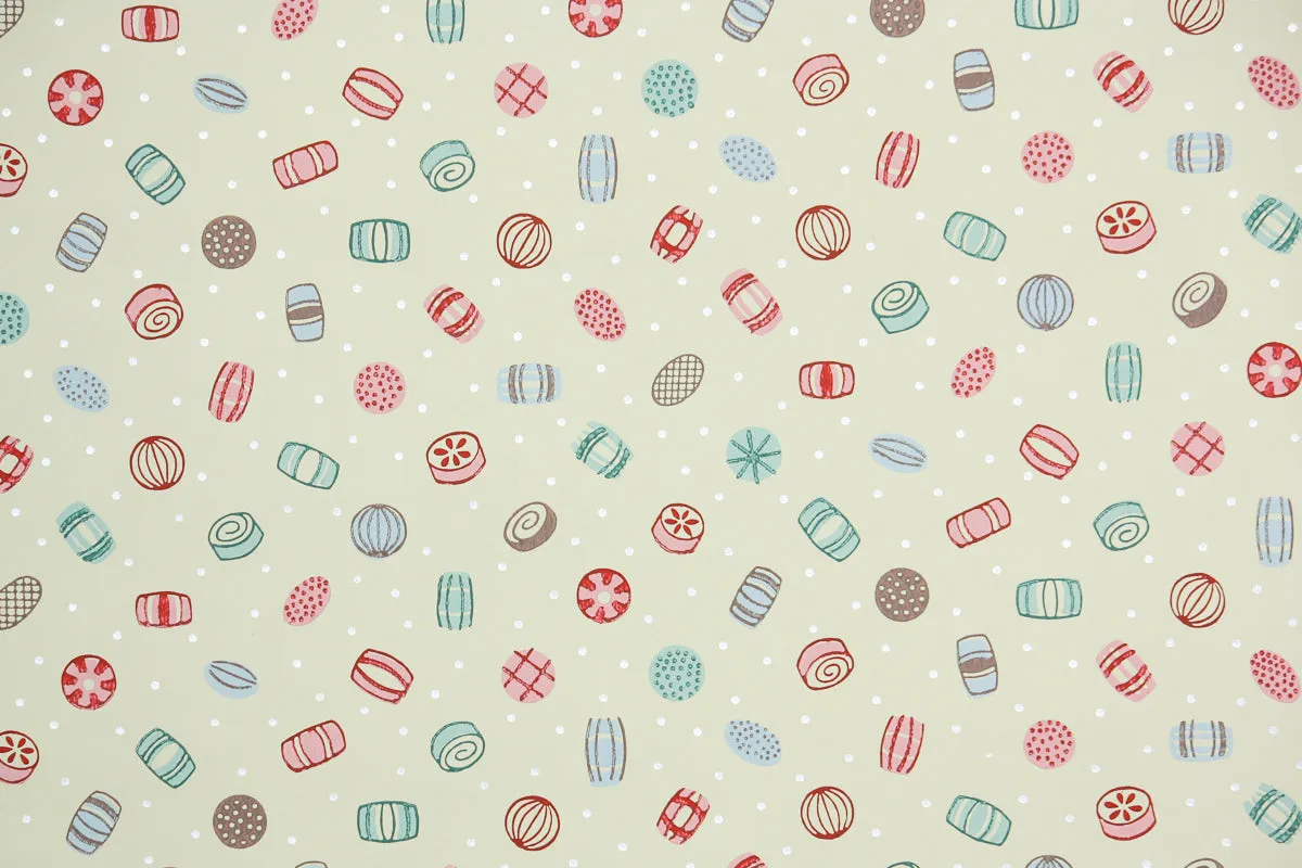 1950s Geometric Vintage Wallpaper
