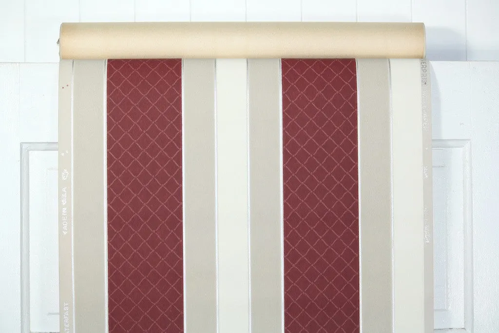 1950s Stripe Vintage Wallpaper