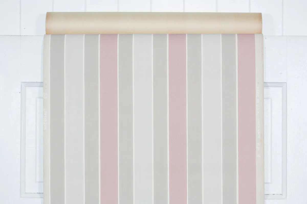 1950s Stripe Vintage Wallpaper