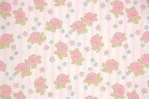1960s Floral Vintage Wallpaper