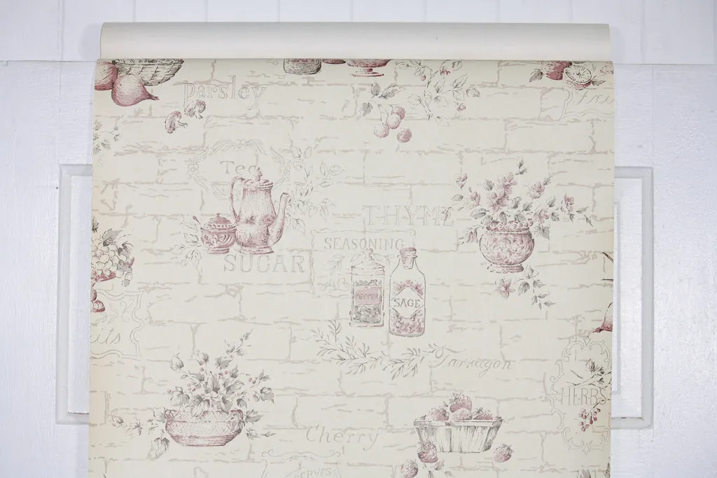 1960s Kitchen Vintage Wallpaper