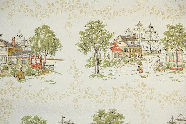 1960s Scenic Vintage Wallpaper