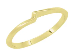 1960's Yellow Gold Free Form Wave Ring - 10K or 14K