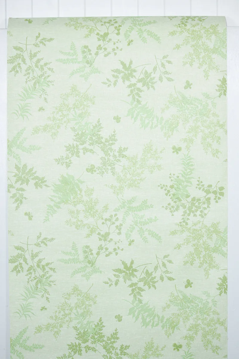 1970s Botanical Vinyl Vintage Wallpaper