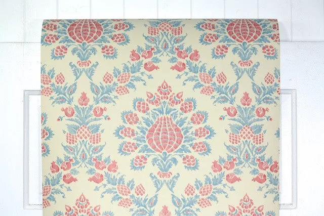 1970s Damask Vintage Wallpaper