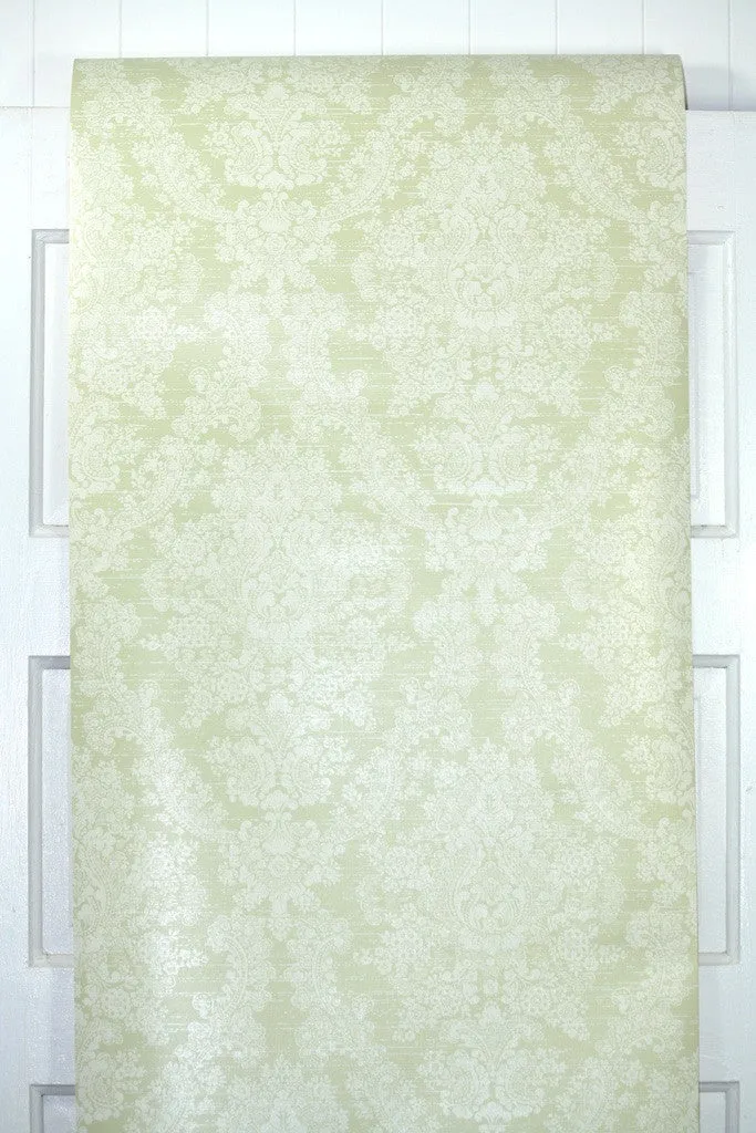 1970s Damask Vintage Wallpaper