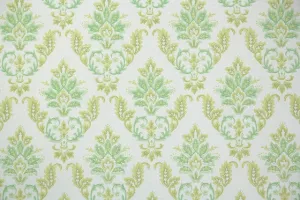 1970s Damask Vintage Wallpaper
