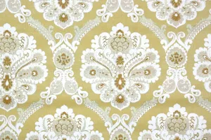 1970s Damask Vinyl Vintage Wallpaper