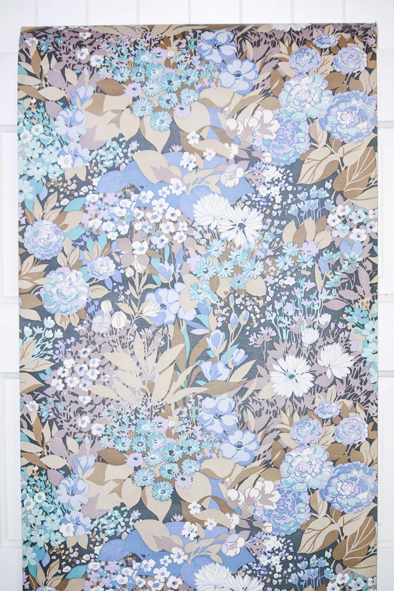 1970s Floral Vintage Wallpaper