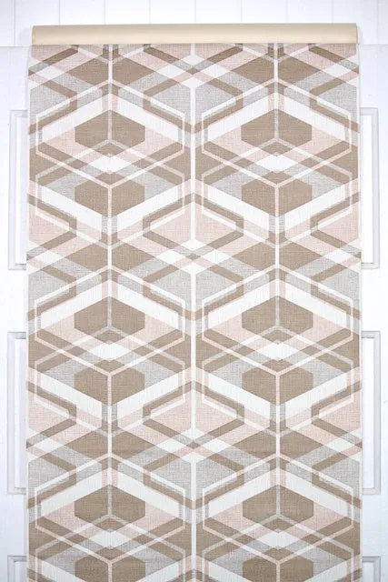 1970s Geometric Vintage Wallpaper