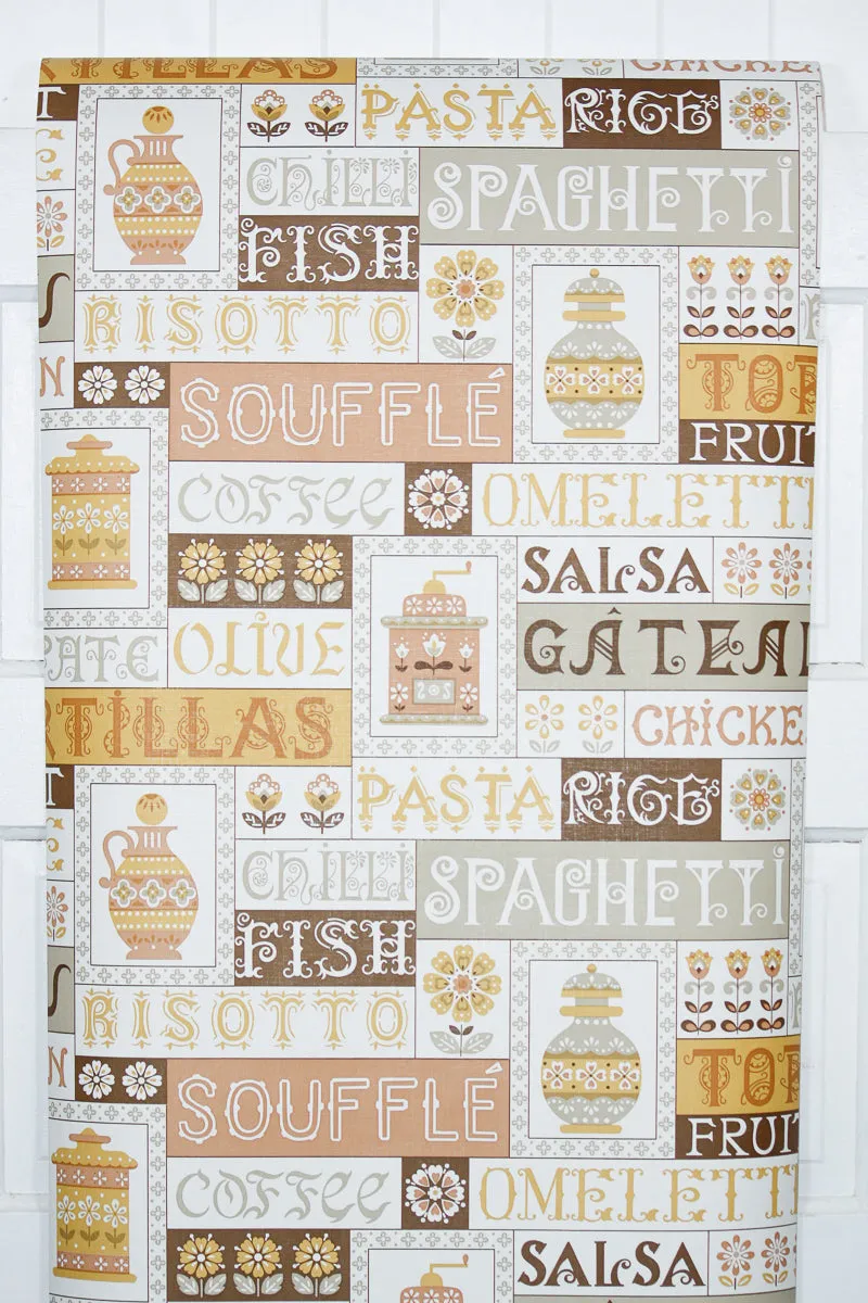1970s Kitchen Vintage Wallpaper