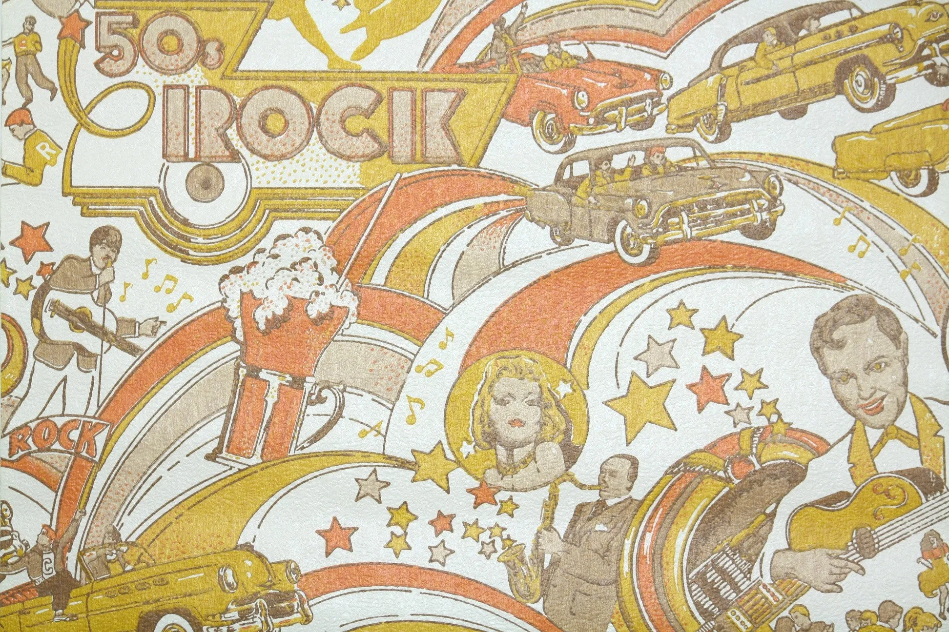 1970s Novelty Vintage Wallpaper