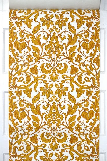 1970s Vintage Flock Wallpaper