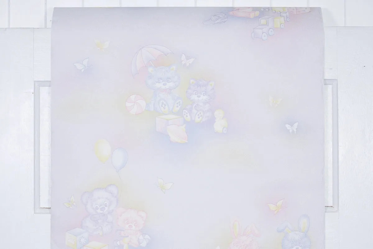 1980s Childrens Vintage Wallpaper