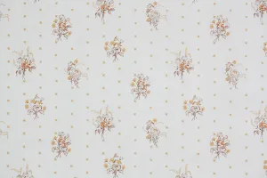 1980s Floral Vintage Wallpaper