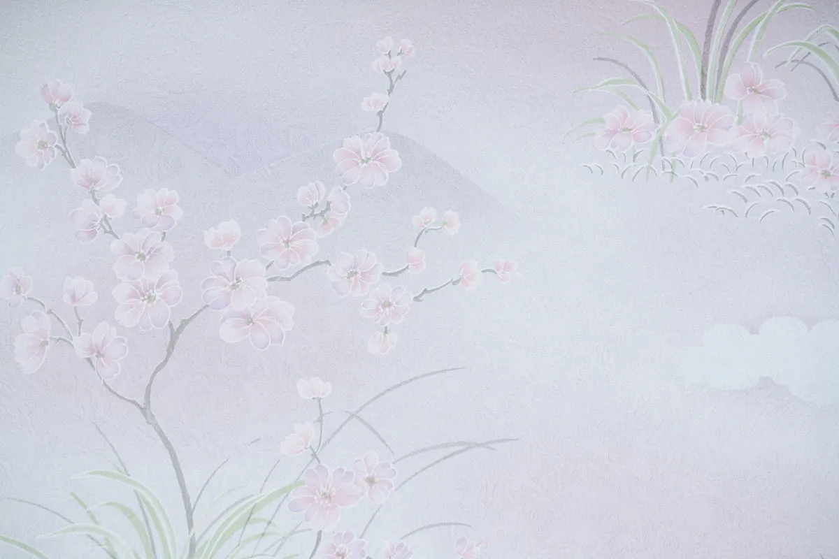 1980s Floral Vintage Wallpaper
