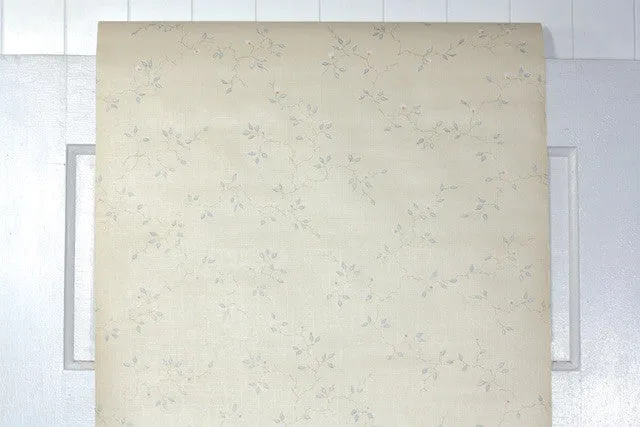 1980s Floral Vintage Wallpaper