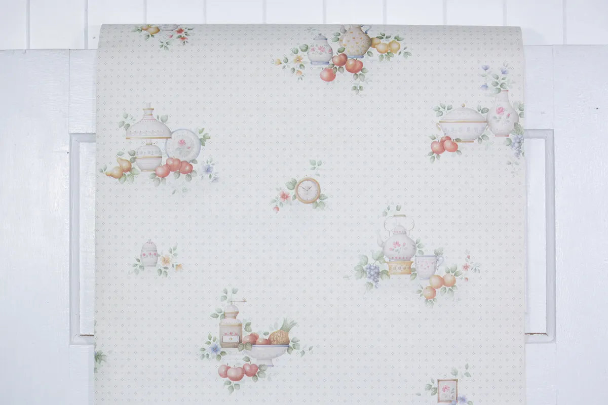 1980s Kitchen Vintage Wallpaper