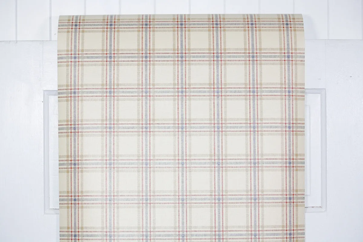 1980s Plaid Vintage Wallpaper