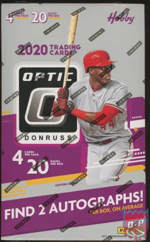 2020 Panini Donruss Optic Baseball Hobby Box