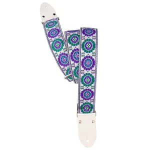2" Retro Guitar Strap White
