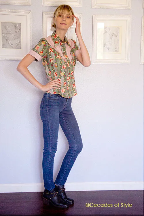#4008    1940s Rodeo Gal Shirt