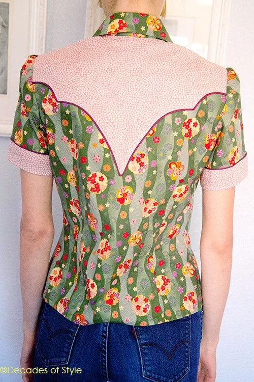 #4008    1940s Rodeo Gal Shirt
