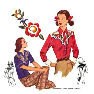 #4008    1940s Rodeo Gal Shirt