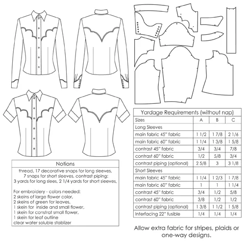 #4008    1940s Rodeo Gal Shirt