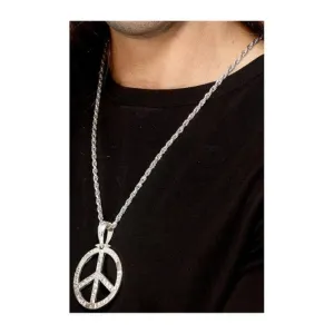 '60s Peace Sign Hippie Medallion