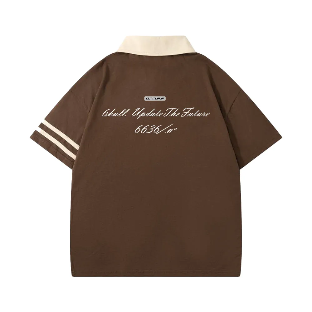 6Kull Retro Brand Logo Polo Shirt