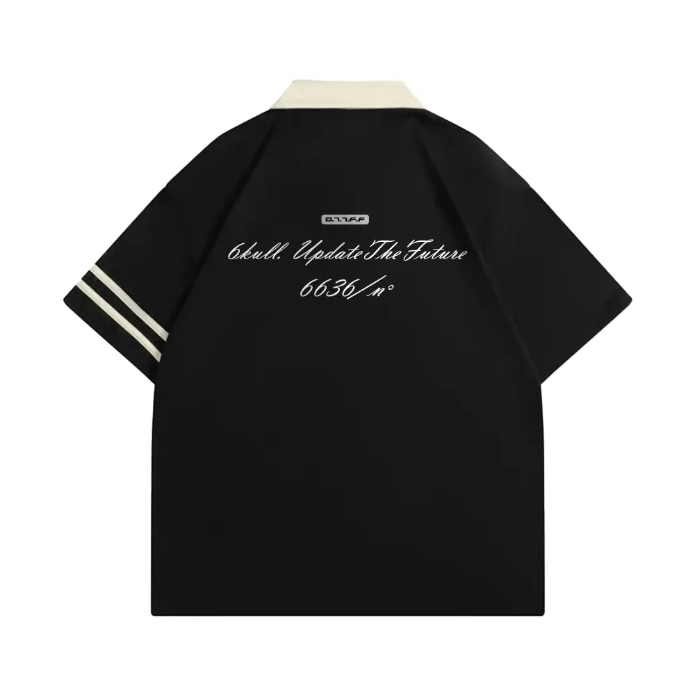 6Kull Retro Brand Logo Polo Shirt