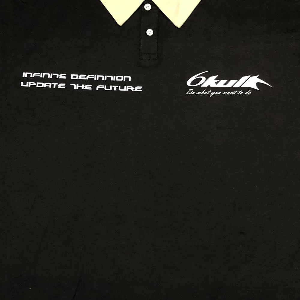 6Kull Retro Brand Logo Polo Shirt