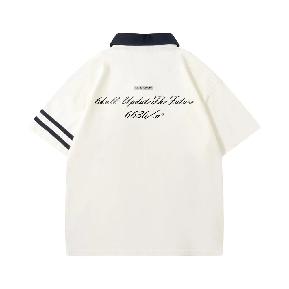 6Kull Retro Brand Logo Polo Shirt