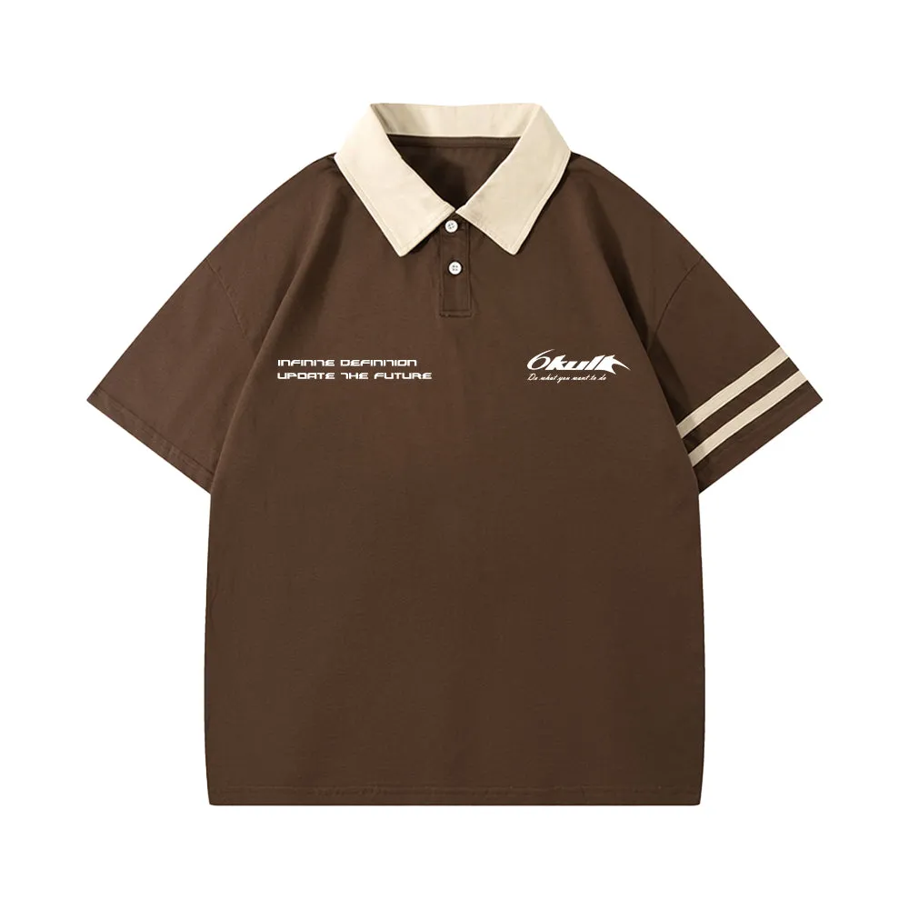 6Kull Retro Brand Logo Polo Shirt
