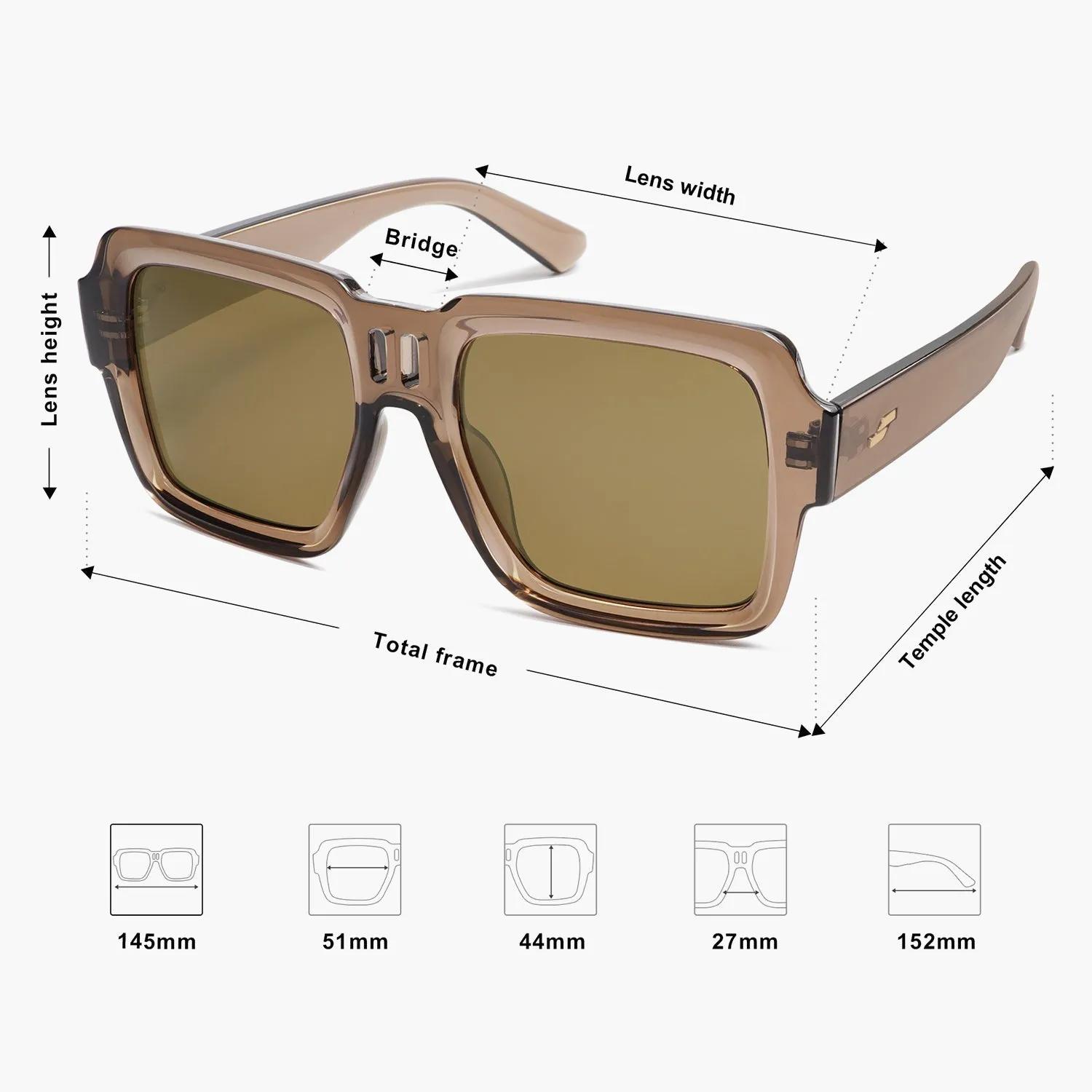 8 Colors - Cutout Design Sunglasses